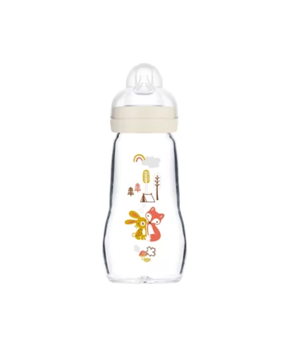 MAM Feel Good fles van glas - beige